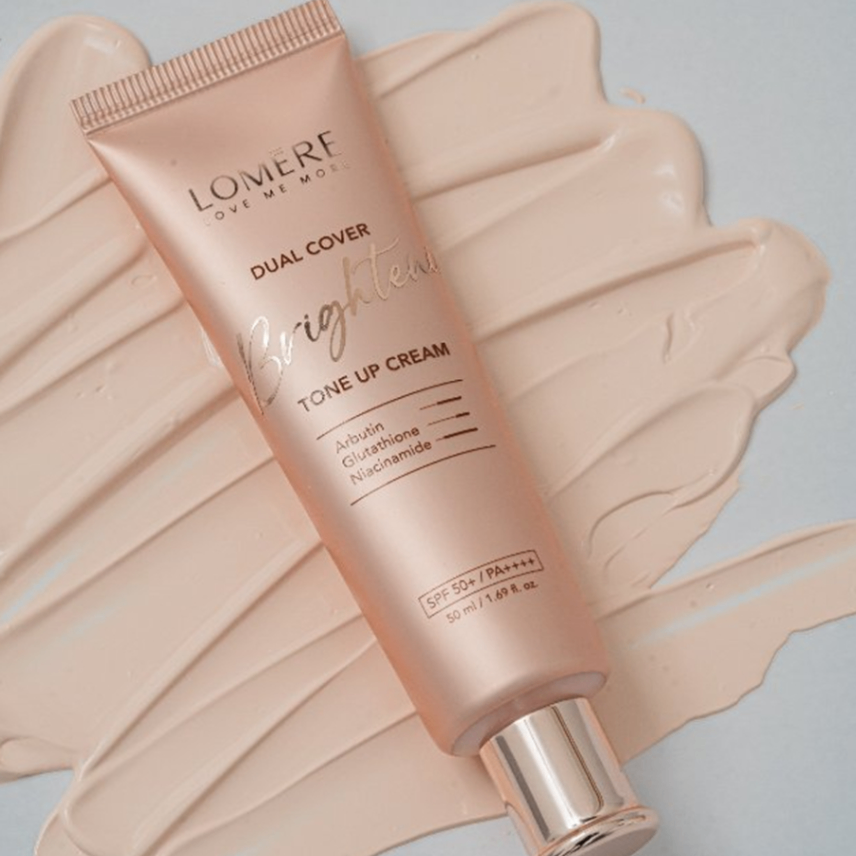 Kem ngày nâng tone LOMERE Duel Cover Brightening Tone-UP Cream SPF50+/ PA+++ 50ml - Image 3