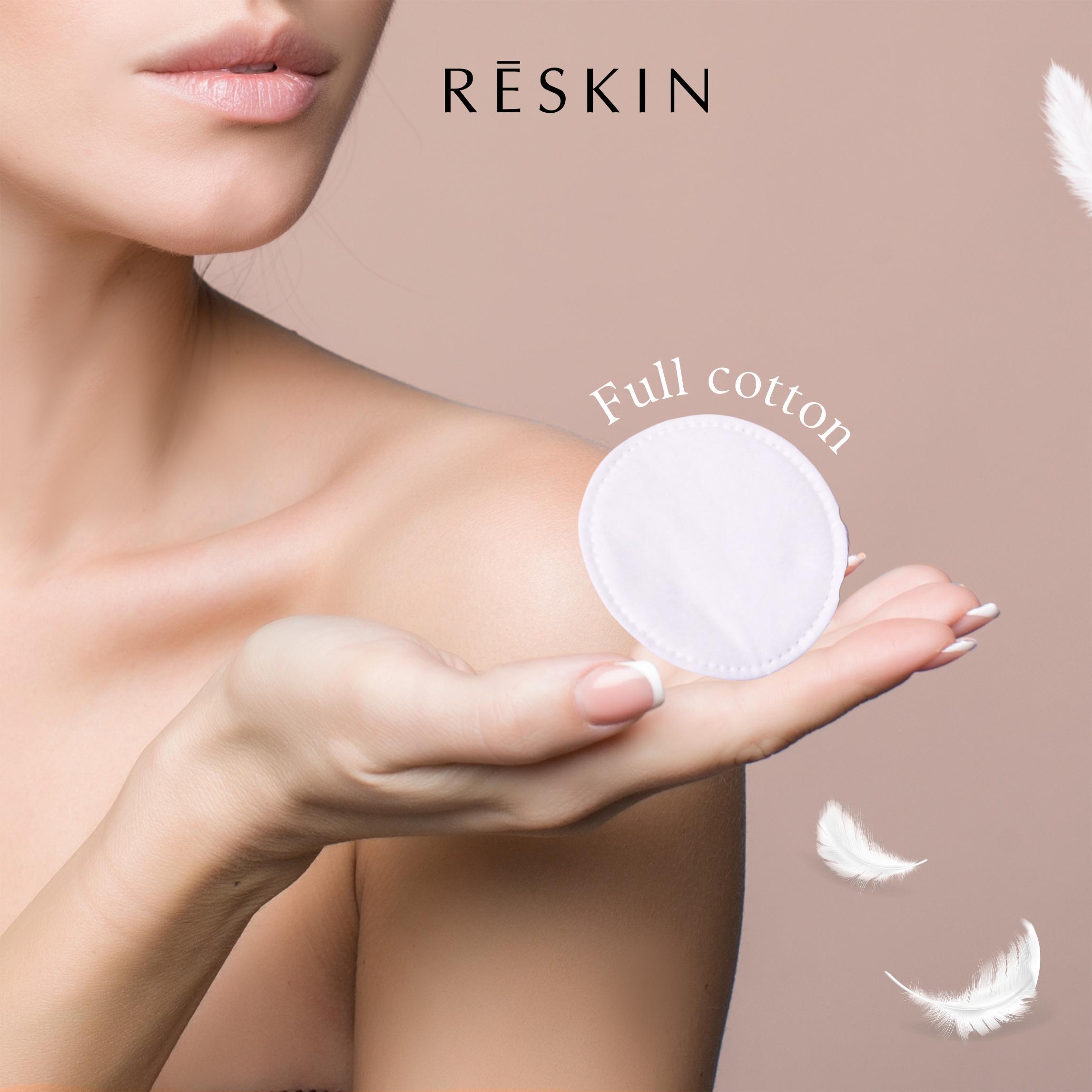 Bông tẩy trang Reskin 5 lớp đa năng 2 in 1 tròn (100 miếng 1 túi ) - Image 3