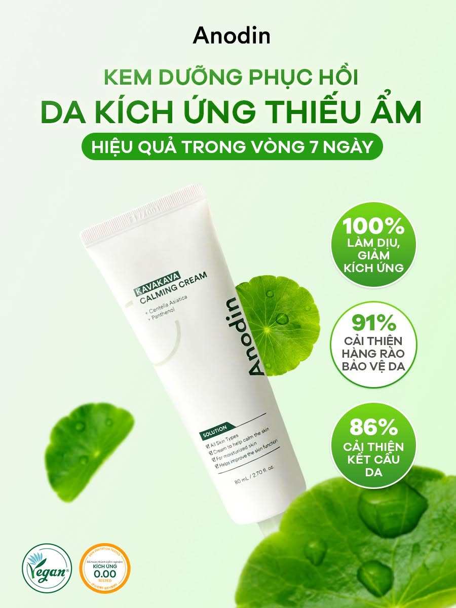 Kem dưỡng làm dịu và cấp ẩm sâu Anodin Kavakava Calming 80g - Hàng chính hãng - Image 4