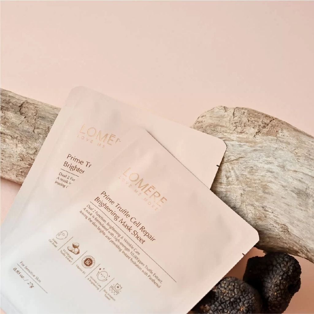 Mặt Nạ Dưỡng Trắng, Phục Hồi Da Lomere Prime Truffle Brightening Mask Sheet - Image 2
