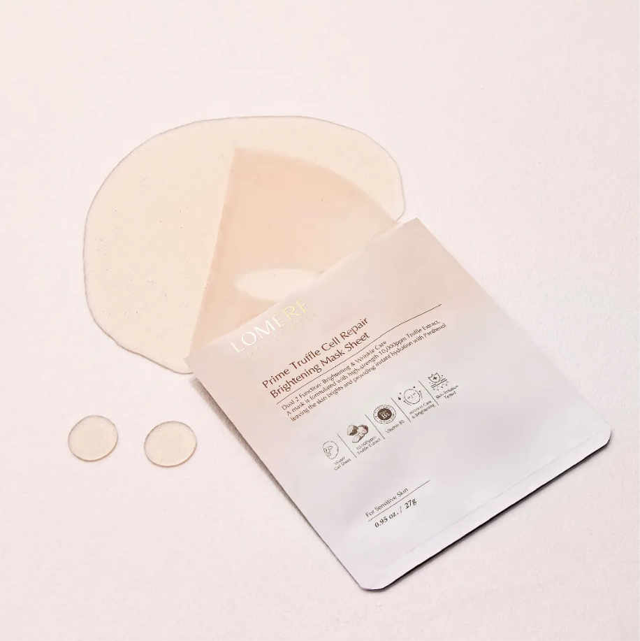 Mặt Nạ Dưỡng Trắng, Phục Hồi Da Lomere Prime Truffle Brightening Mask Sheet - Image 3