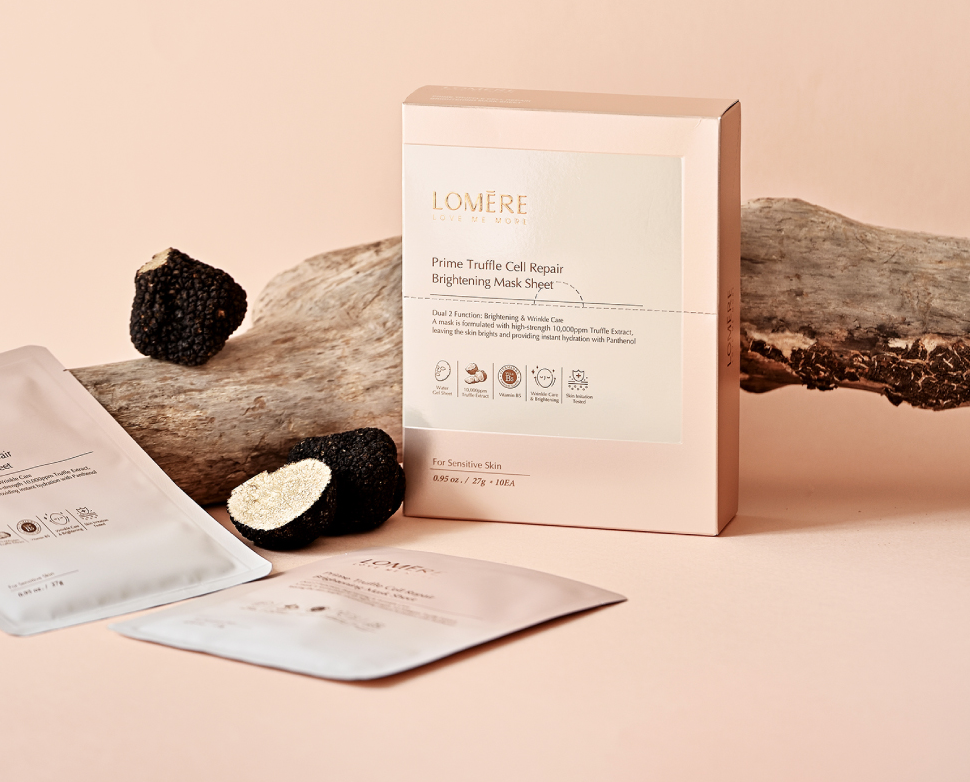 Mặt Nạ Dưỡng Trắng, Phục Hồi Da Lomere Prime Truffle Brightening Mask Sheet - Image 4