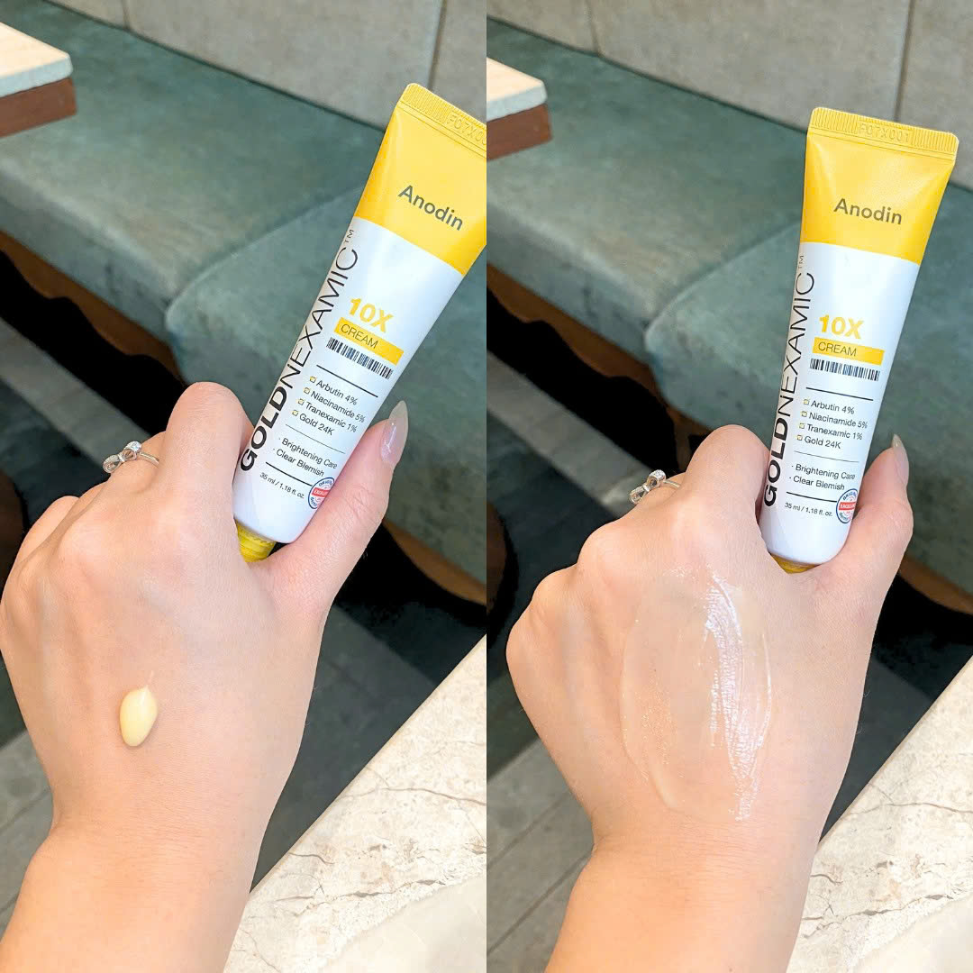 Kem dưỡng trắng, cải thiện sắc tố da đa tầng Anodin GOLDNEXAMIC™ 10X Serum 35ml - Image 2