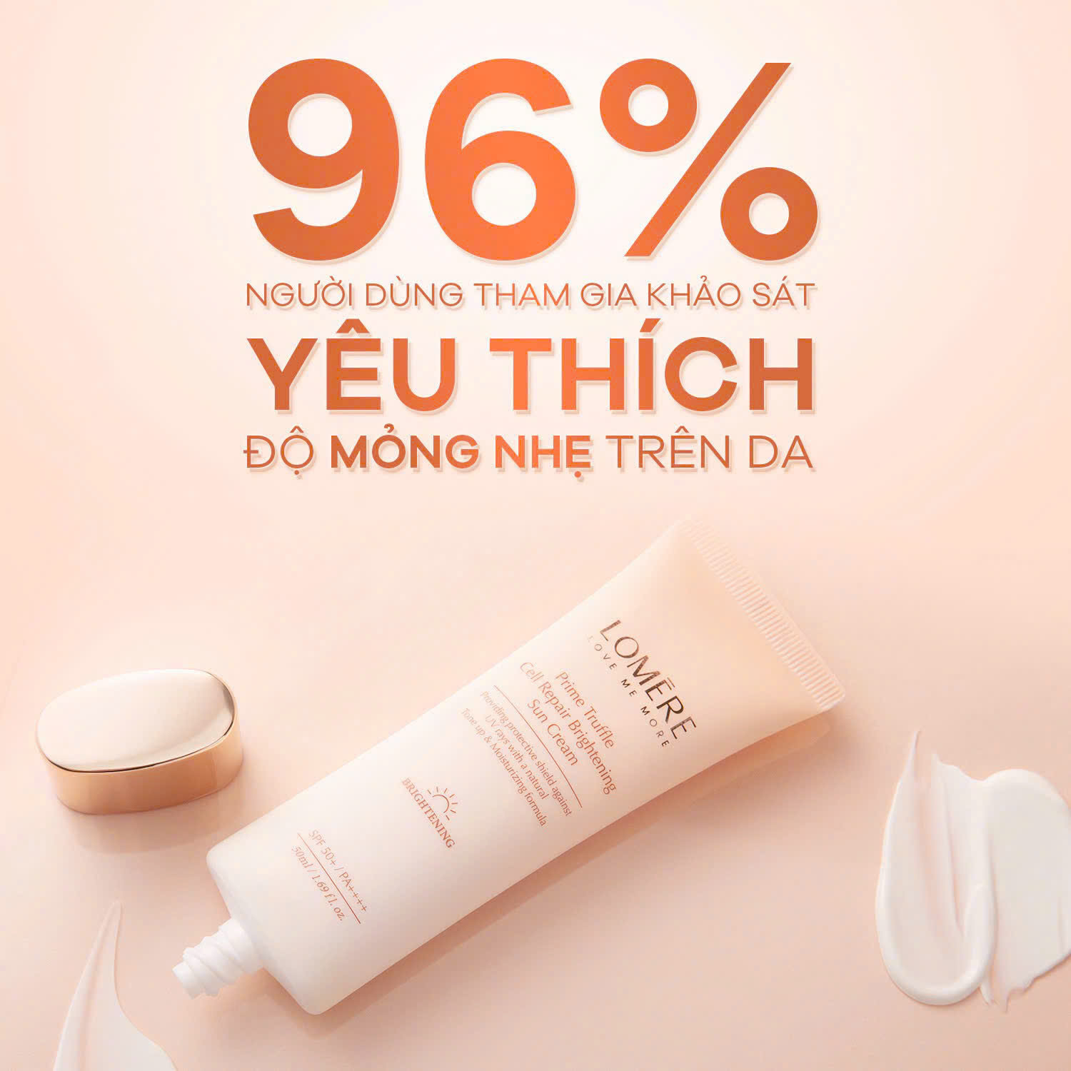 Kem Chống Nắng Phổ Rộng,Trắng Da Lomere Prime Truffle Brightening Sun Cream 50ml - Image 4