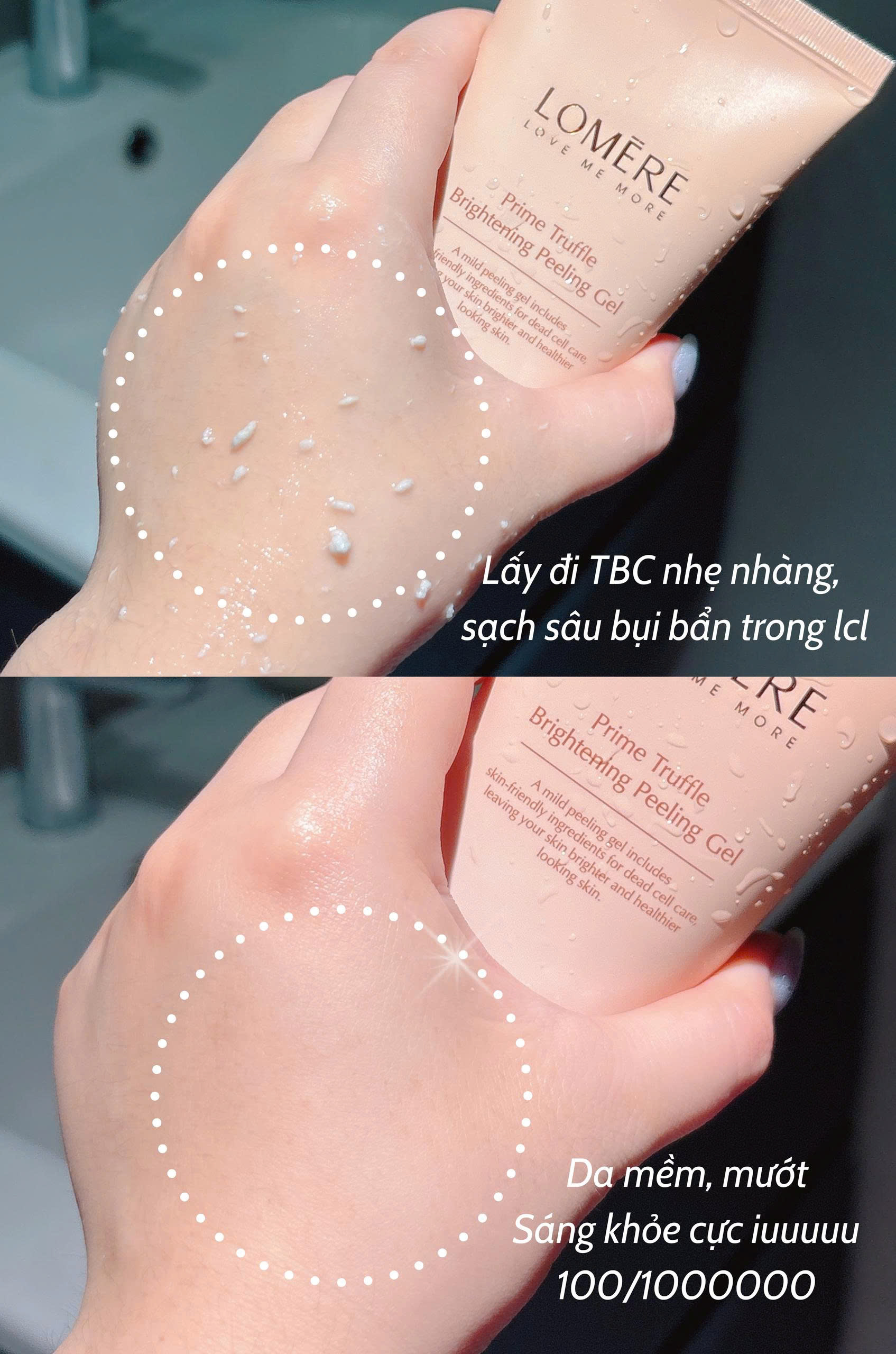 Tẩy Tế Bào Chết Sạch Sâu – Trắng Da Lomere Prime Truffle Brightening Peeling Gel 150ml - Image 3